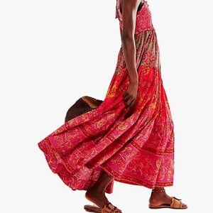 Boho Chic Floral Maxi Dress – Effortlessly Elegant & Flowy